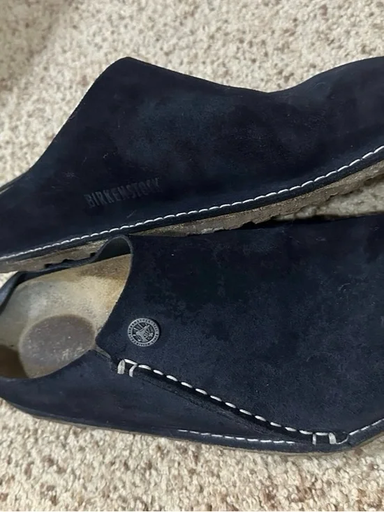 Birkenstock Midnight Blue Clog with Stitching EU 38 - Picture 2 of 6